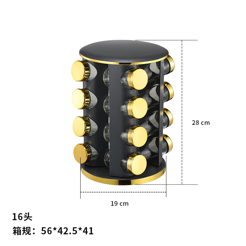 Estante de condimento redondo de Phnom Penh giratorio, suministros de cocina, frasco de condimento para el hogar, frasco de condimento de tres/cuatro/cinco filas