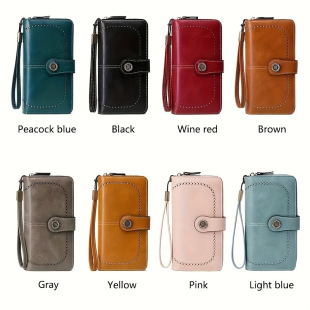 I 13780 RFID Blocking Zipper Wallet �����X�� �W���羳