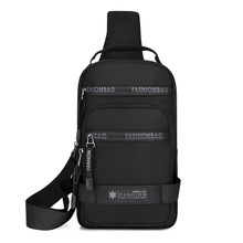 胸包男轻便休闲运动单肩包新款多层大容量尼龙布胸前包时尚斜挎包