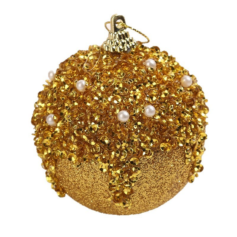 クロスボーダー新しいクリスマスツリー装飾ボールペンダントハンギングボール特殊な形のクリスマスボールパールハーフダイヤモンドグリッターセットクリスマスボール|undefined