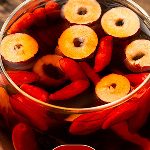 Red Sugar Ginger Jujube Tea, Black Sugar Bag Tea for Menstruation, Goddess Tea with Jujube and Goji Berry, Five Treasures Tea Manufacturer Wholesale