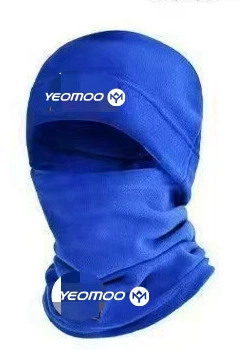 Sports neck warmer set, travel velvet-lined polar fleece, windproof demi-season, neck protection
