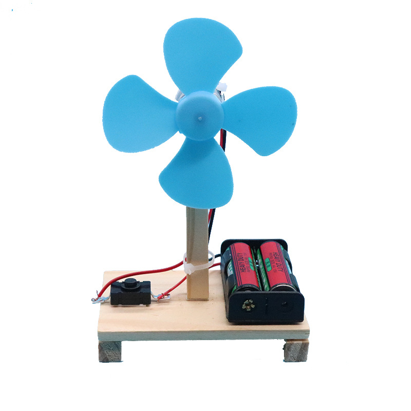 DIY homemade electric fan model physical science experiment technology creative small production maker education toy student