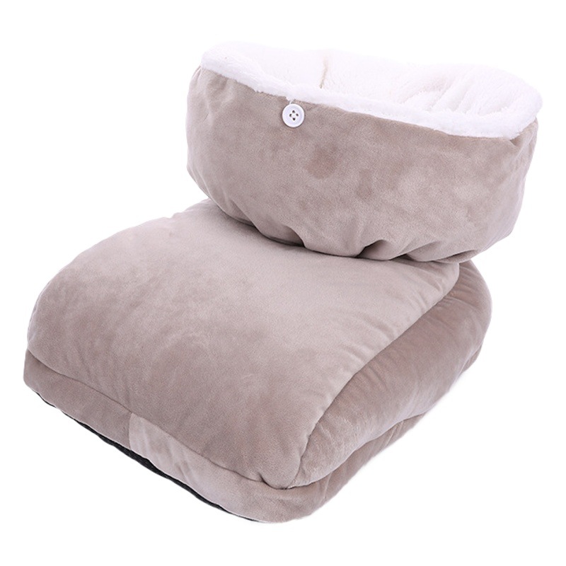 High-top foot warmer rechargeable USB unplugged foot warmer removable and washable set Electric shoes bed bed foot warmer artifact