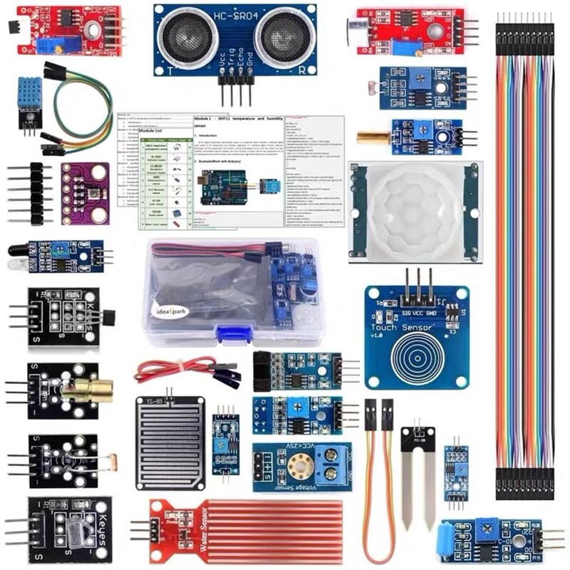 22-in-1 Sensor Module Kit Suitable for Robot Sensor, 22-in-1 Learning Starter Kit