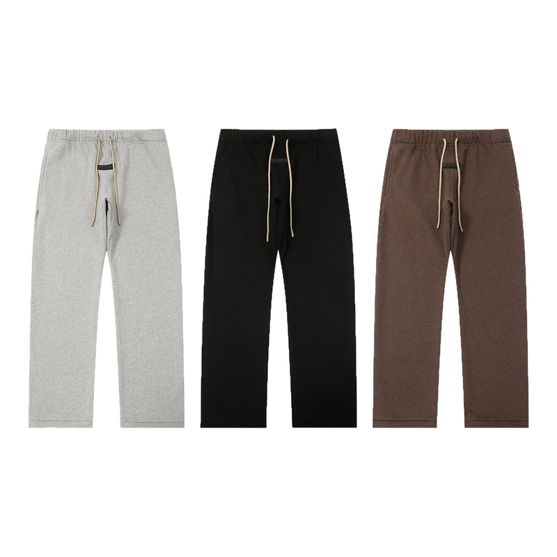 Fog Season 8 Multi-Line Essentials High Street Casual Straight Pants Flocked Letter Printed Drawstring Sweatpants Fog Season 8 Multi-Line Essentials High Street Casual Straight Pants Flocked Letter Printed Drawstring Sweatpants