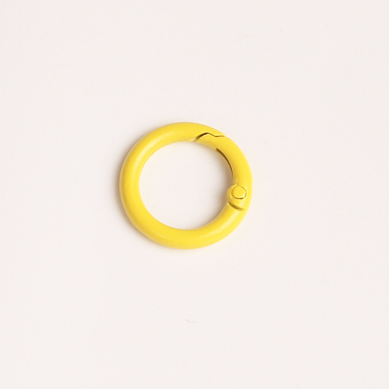 Stock 23mm 5 puntos bobina de aleación de zinc color buckle abierto anillo bolsas accesorios de hardware joyería colgar