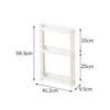 9.5 cm wide 3-layer rack, wheels (2 long sticks)