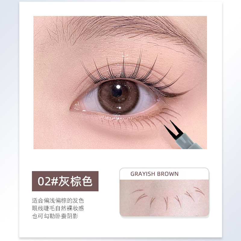 SUAKE lápiz de pestañas delineador de Ojos de dos garras lápiz de cejas delineador de Ojos de dos garras pluma de 2 garras tenedor pluma de pestañas inferior delineador de ojos transfronterizo