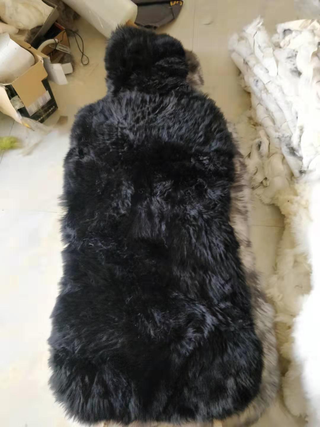 Car Seat Cushion Export Single Piece Winter Wool Cushion Goatskin Cushion Export Wool Cushion Fur Integrated Car Seat Cushion