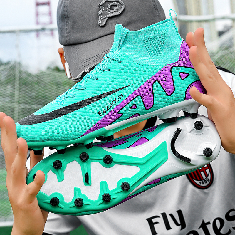 Botas de fútbol transfronterizas, nuevos zapatos deportivos de competición de corte bajo para niños y niñas, zapatos de entrenamiento de césped para estudiantes al por mayor