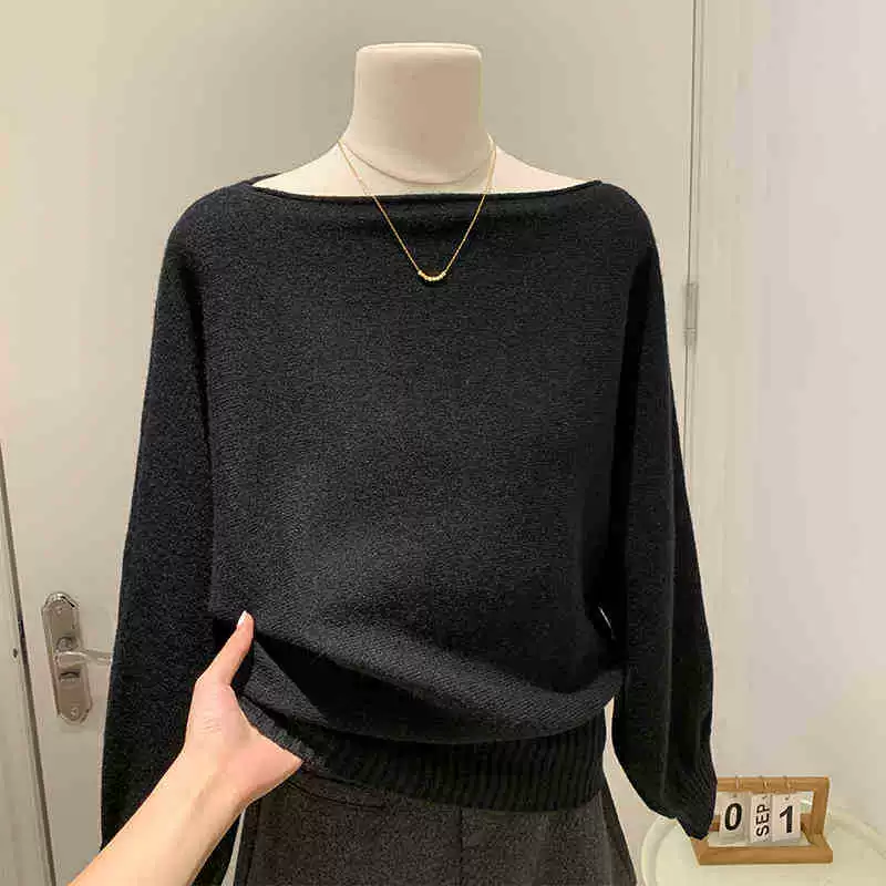 Джемпер вязаный демисезонный, открытые плечи, свободный крой, one size (фуксия и цвета)