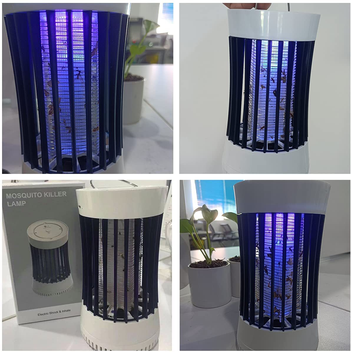 Hot-Selling 2-in-1 Mosquito Killer Lamp with High-Voltage Electric Shock, Turbine Physical Wind Suction, USB Outdoor Camping Mosquito Killer Lamp Epa