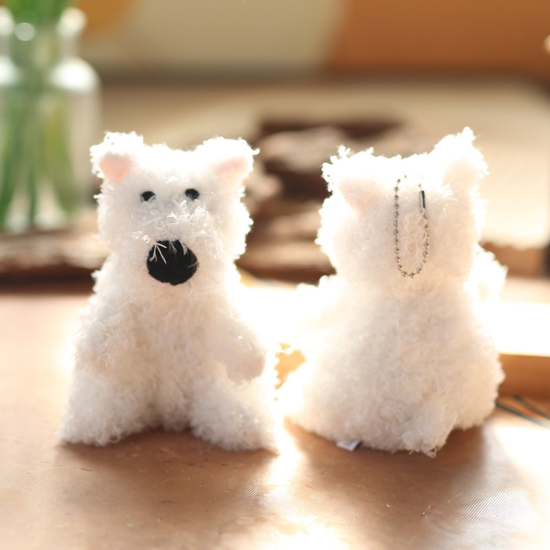 Llavero de peluche perrito, lindo, viral en Douyin, colgante para bolso, regalo
