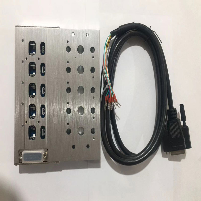 气动电磁阀阀岛总成4V210-08底座汇流板集成线路200M阀组阀板24V