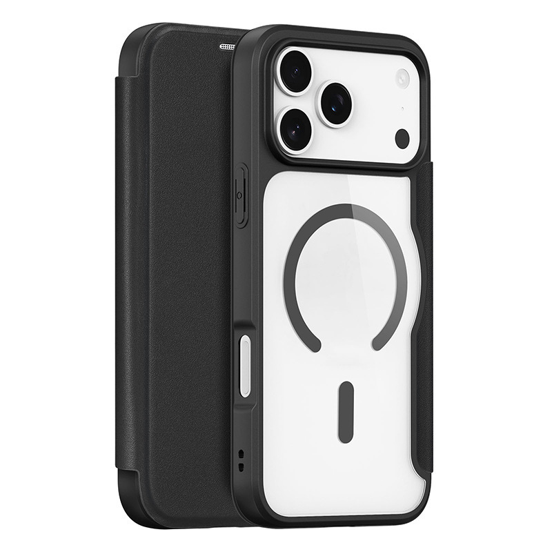 iPhone17 磁気ホルダー携帯電話ケース Apple 17 フリップタイプデュアルカードポケットビジネスレザーケース工場卸売に適しています|undefined
