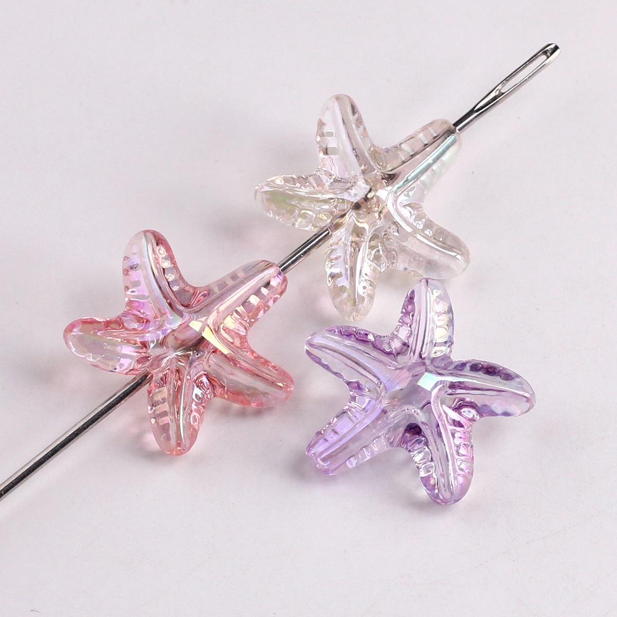 1g Weight Beads Jewelry Making Type DIY Ornament Accessories Classification 1 Piece Quantity Acrylic Material Starfish Pattern All Seasons Season Polished Finish Plating Design Cute, Simple Style Style 1 Piece Acrylic Starfish Polished Beads DIY Ornament Accessories 1