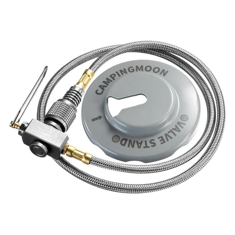 Coman accesorios de quemador dividido al aire libre cable de extensión de tanque de gas plana con válvula adaptador de tubo de extensión de estufa de camping