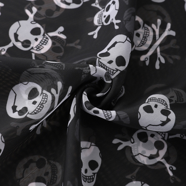 Chiffon scarf positioning skull seaside holiday scarf print mid…