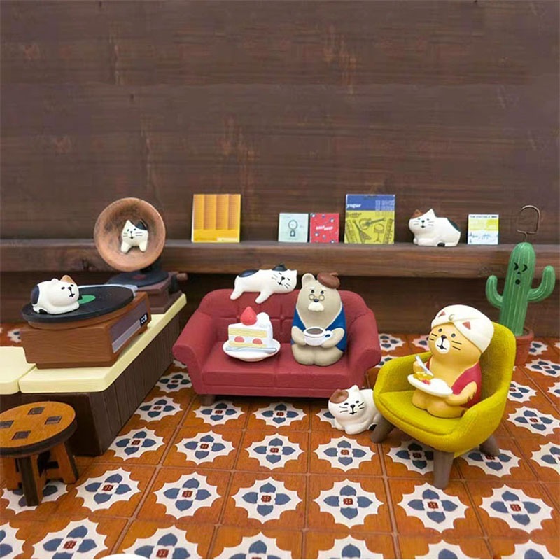Cat Sofa Christmas Chair Zakka Japanese Ins Creative Miniature Shooting Scene Resin Crafts Small Ornaments