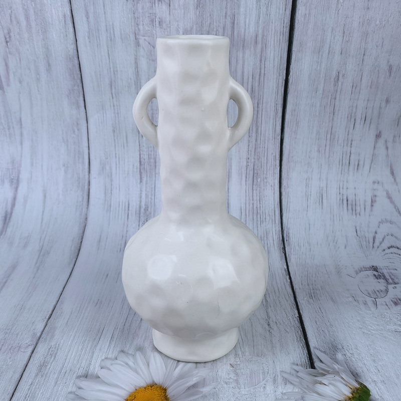 Decoración casera nórdica Impresión de transferencia de agua jarrón de cerámica flor seca arreglo floral geométrico decoración a cuadros decoración suave