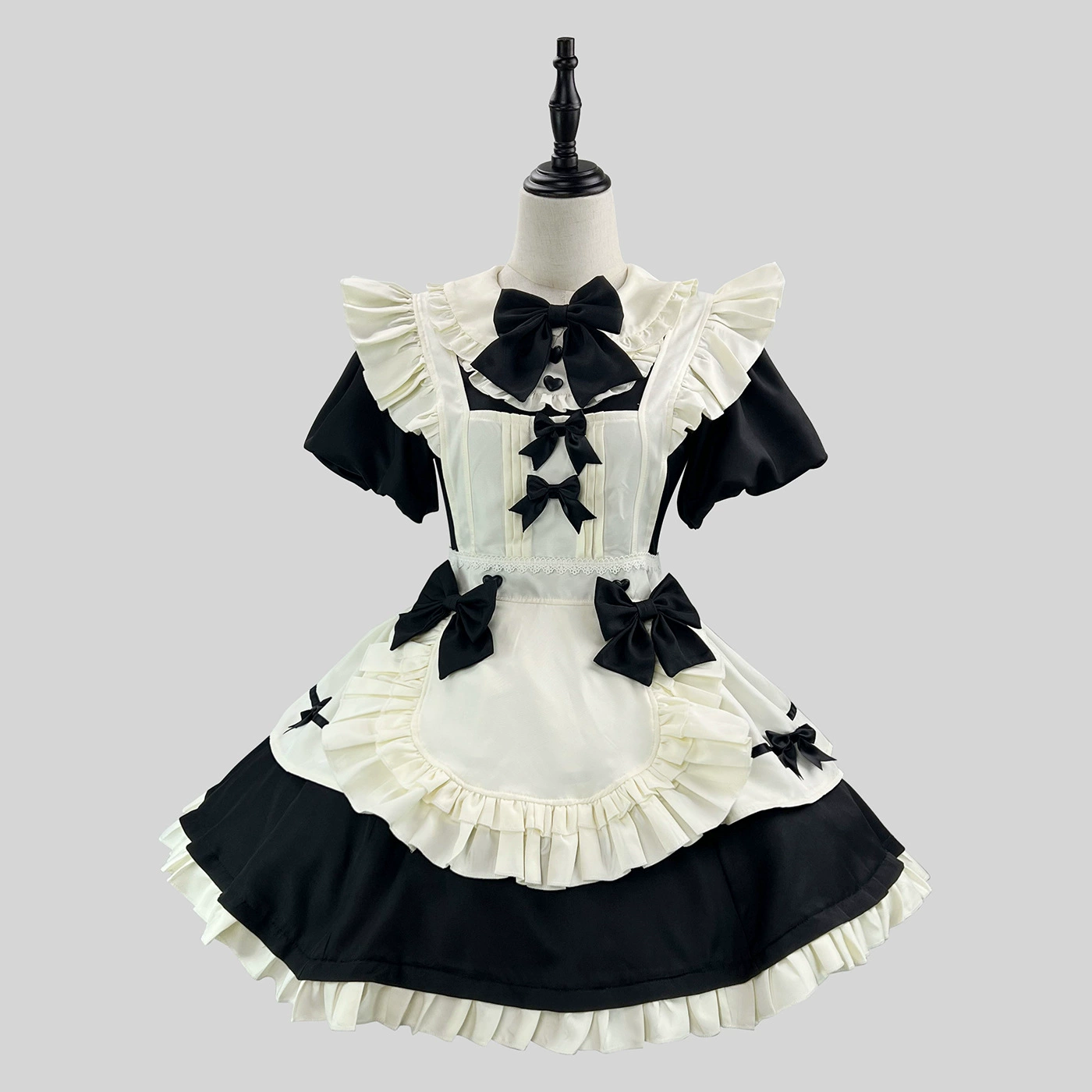 Французский сладкий милый Лолита Лолита мягкая девушка на талии платье летающий рукав фартук элегантное платье горничной