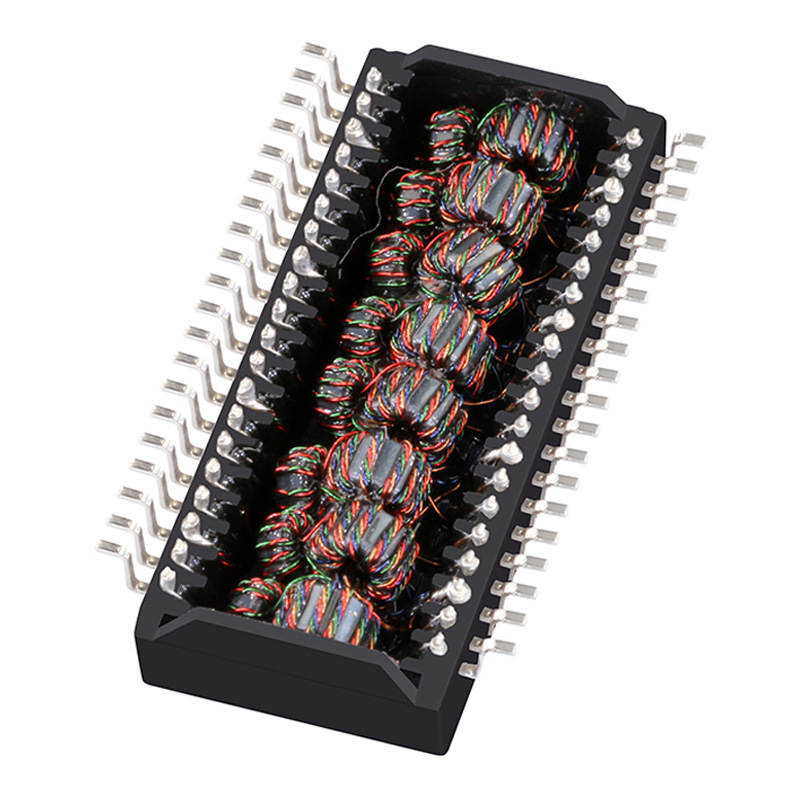 厂家直销 H6080NL 双口带PoE+千兆48PIN网络变压器 脉冲滤波器