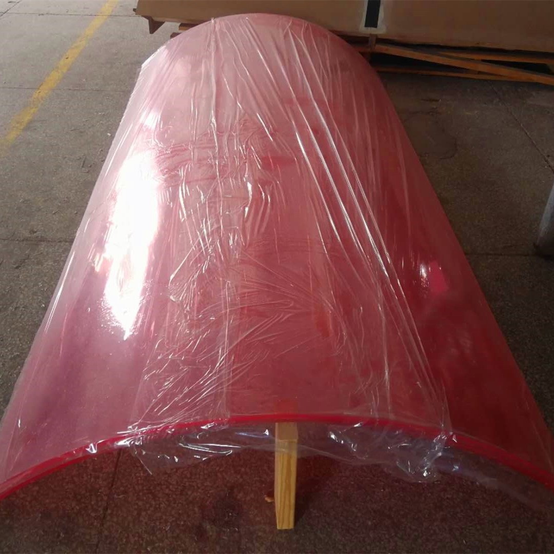 工厂供应天花海洋波浪型亚克力板材 弧形修饰亚克力装璜弧形板材