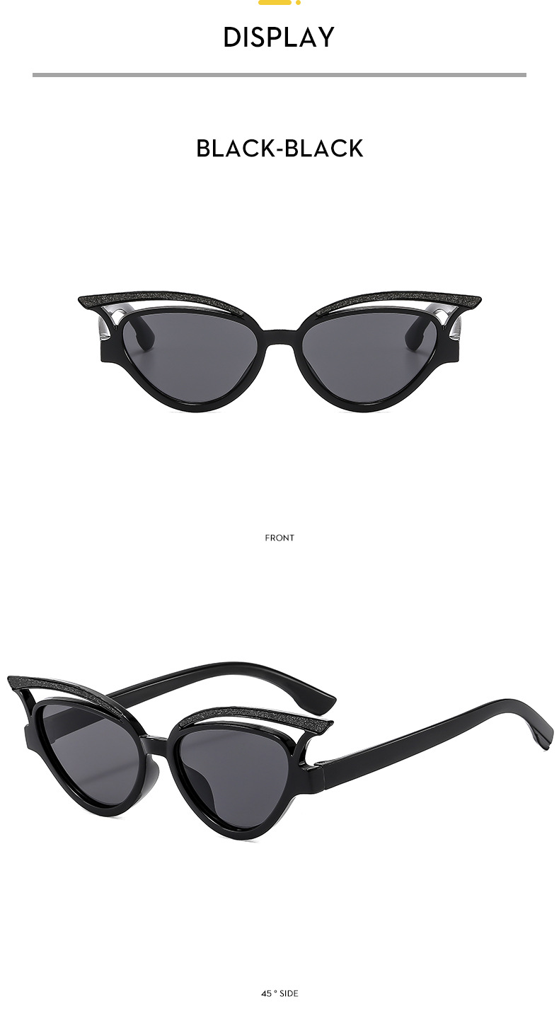 45g Weight Full Frame Glasses Structure Sunglasses Classification PC, UV400 Protection Lens Material Cat Eye Glasses Style Travel, Party Occasion Solid Color Pattern All Seasons Season Women's Gender Sweet, Classic Style Style Sweet Classic Style Solid Color PC UV400 Protection Cat Eye Full Frame Kids Sunglasses 8