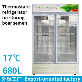 Pig Essence 恒温器 17 度恒温冰箱和储物箱 680升猪精液恒温箱
