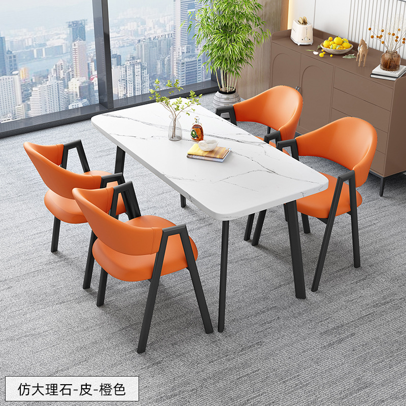 北欧の長方のテーブルは簡単で、業務的に接客します。