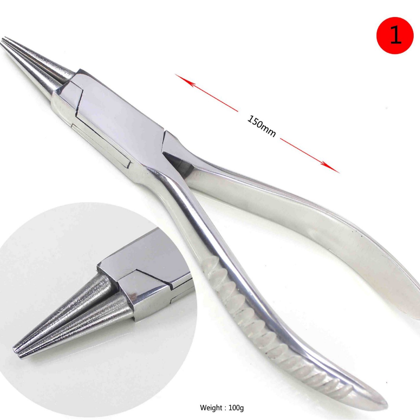 204不锈钢钳 圆嘴钳 弯嘴钳 尖嘴钳 圆嘴平嘴二合一钳 打金工具