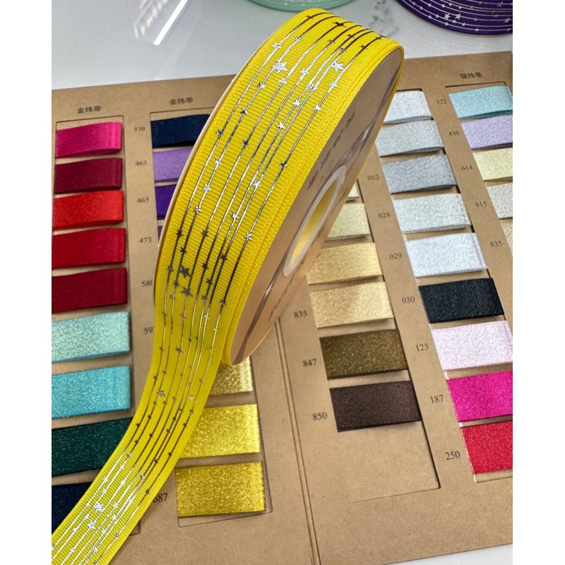 Explosiones transfronterizas estrellas de fijación en caliente galvanizado DIY arco de regalo de fiestas decoración cinta accesorios de ropa