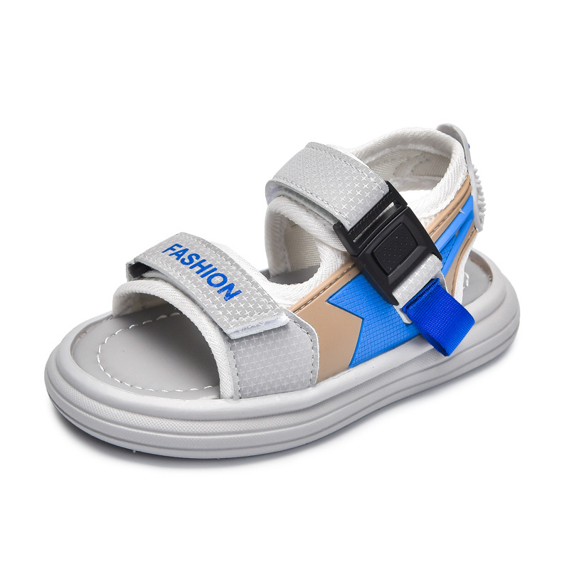 Sandalias para niños nuevo verano 2025 zapatos de playa deportivos y de ocio para niños y niñas sandalias antideslizantes de suela suave para niños y niñas