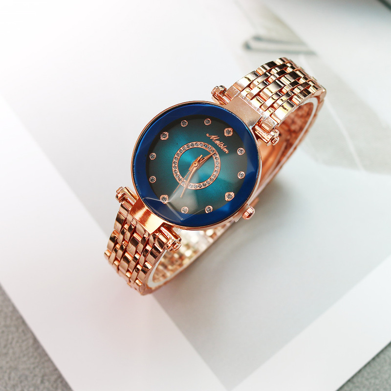 Explosions Watch Ocean Heart Quartz Watch High Color Value Internet Red Alloy Watch Women's Watch Cross-border Foreign Trade Diamond Watch