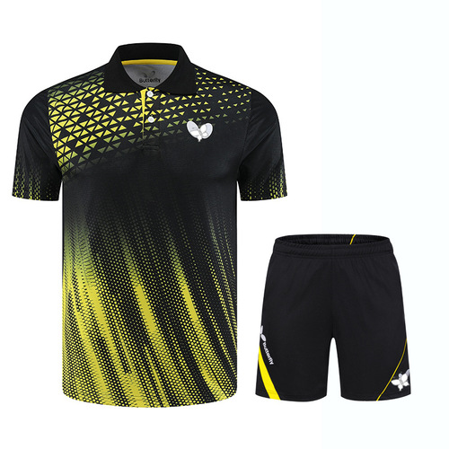 New style table tennis clothing men and women sportswear set children's student competition training short-sleeved jersey 6209 