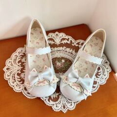 (ニャン爪パーティー) 子猫トーストオリジナルLolitaローヒール猫爪蝶結びかわいい甘い女性靴