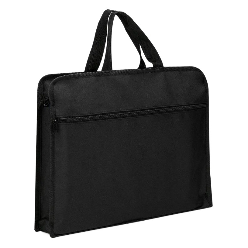 Deli 63753/63754 Bolsa de oficina de almacenamiento, bolso de archivo con cremallera, LOGOTIPO imprimible simple y portátil