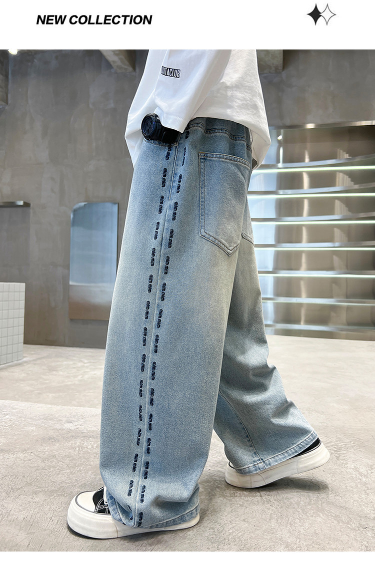 Hellblaue Jeans Für Mädchen Im Europäischen Und Amerikanischen Stil_voghion.com