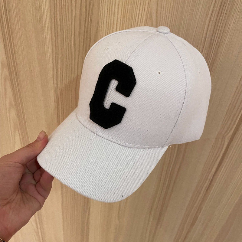 타월 C 야구 모자 - 화이트 플러스 블랙 C