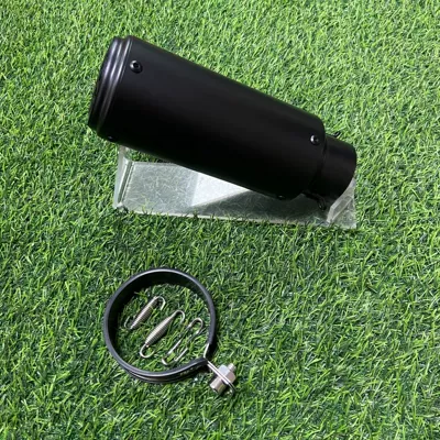 Motorcycle exhaust pipe 89 – Motorcycle exhaust pipe - 89-with-mesh-black-60mm