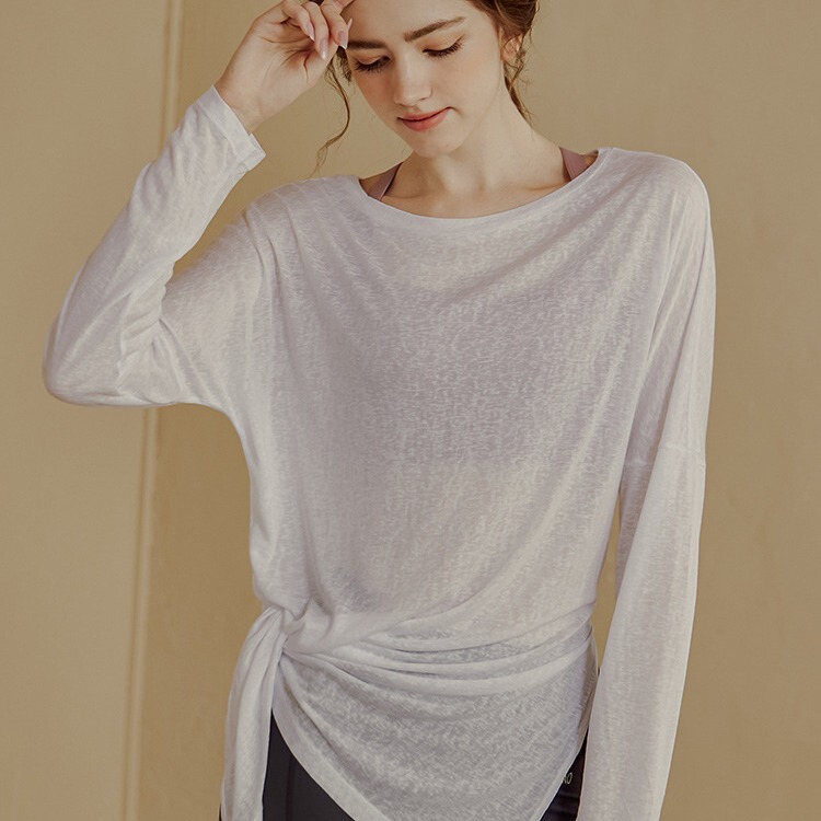 New Loose-Fitting Sports Cover-Up Women's Fitness Top Quick-Drying Long-Sleeved T-Shirt Breathable Slimming Running Yoga Wear