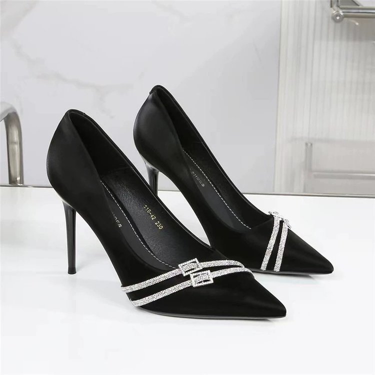 Autumn high heels pointed-toe