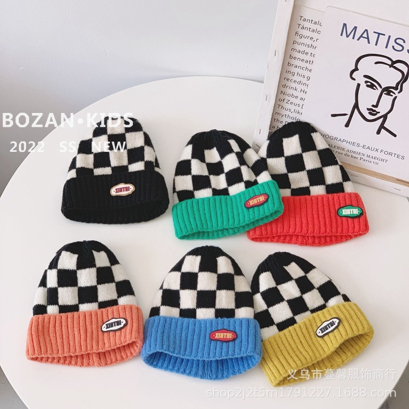 Woolen children's classic autumn breathable knitted hat