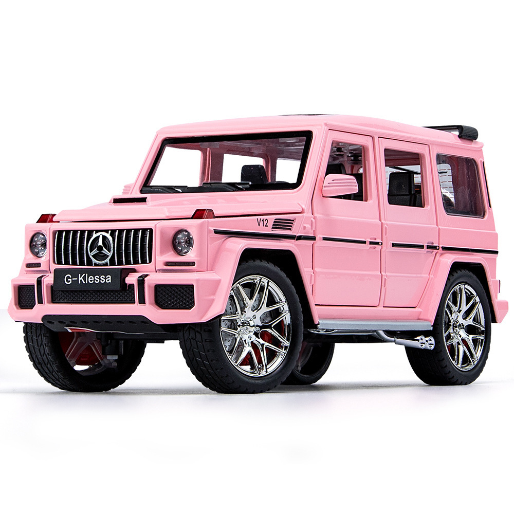 Modelo de coche de aleación G63 AMG a escala 1/24, coche de juguete para niños.