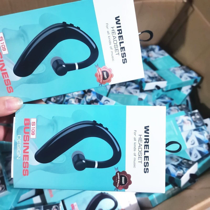S109 наушник с креплением за ухо Bluetooth беспроводной внутриканальный, ультрадолгая автономная работа, Bluetooth 5.0