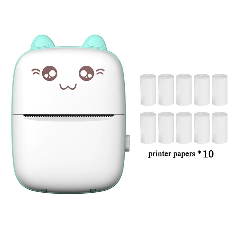 Mini Handheld Printer A8C, Thermal 200 dpi, Bluetooth Portable Photo Printer (110×80×30mm)