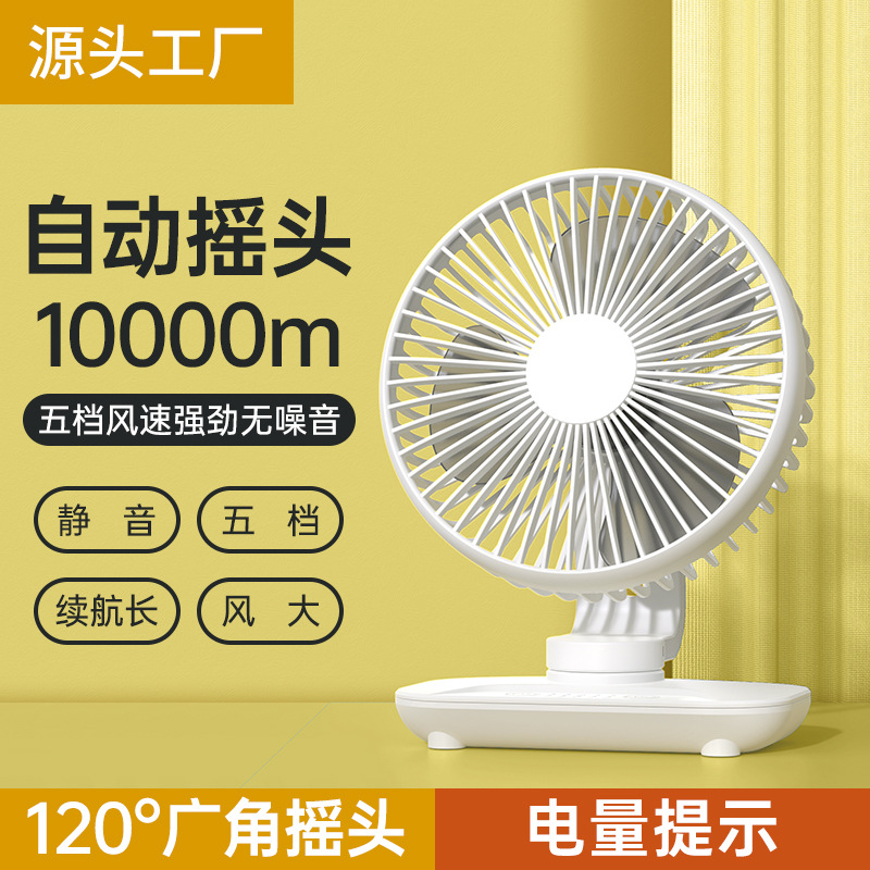 Nuevo modelo 2024 de ventilador USB pequeño con gran potencia de viento, ventilador de escritorio multifuncional para oficinas y escritorios de estudiantes. image 1