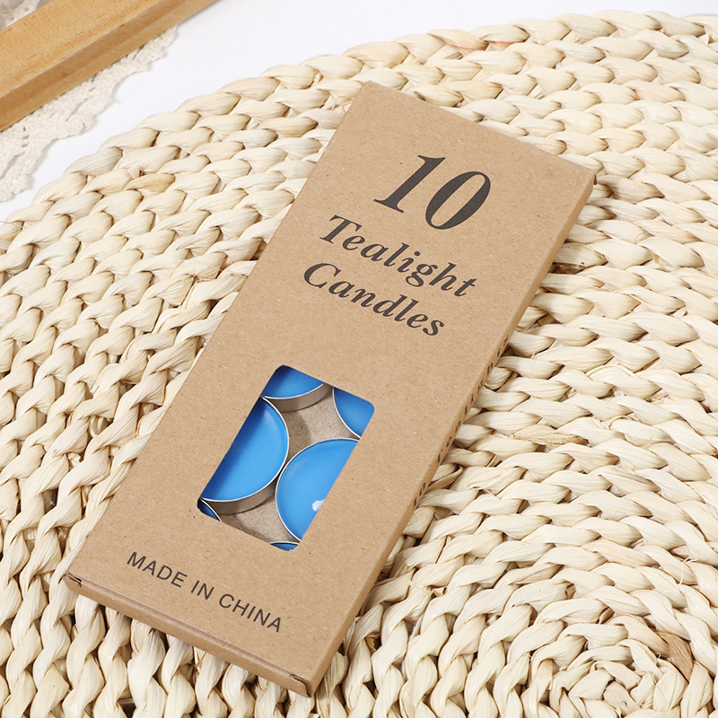 Propuesta creativa confesión 10 velas cáscara de aluminio té cera traje paquete libre de humo romántica pequeña taza redonda té estufa