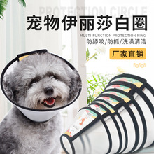 工厂伊丽莎白圈猫项圈宠物防舔软头套猫咪脖圈伊丽莎白圈犬彩色